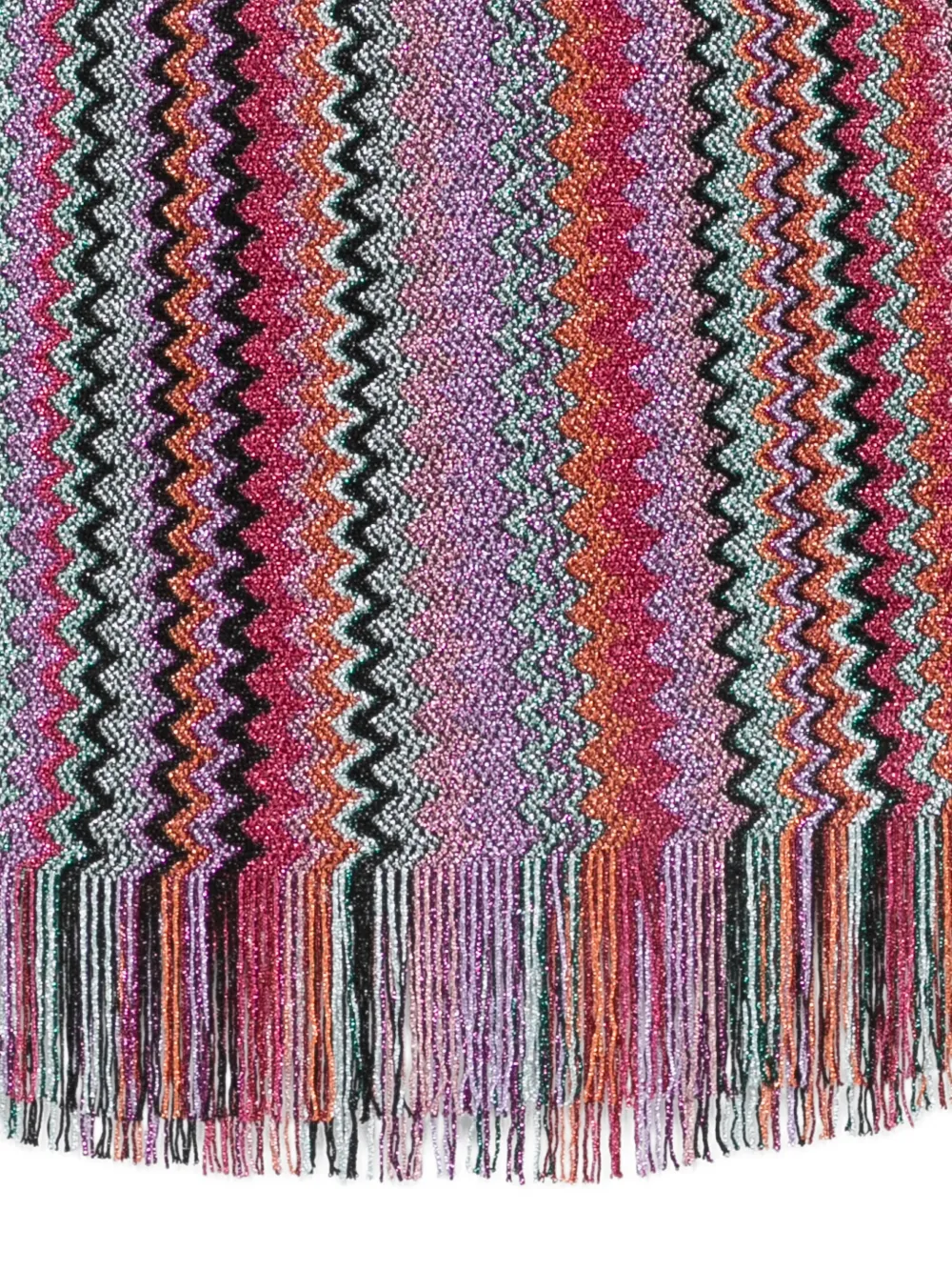 Missoni Sjaal met franje Roze