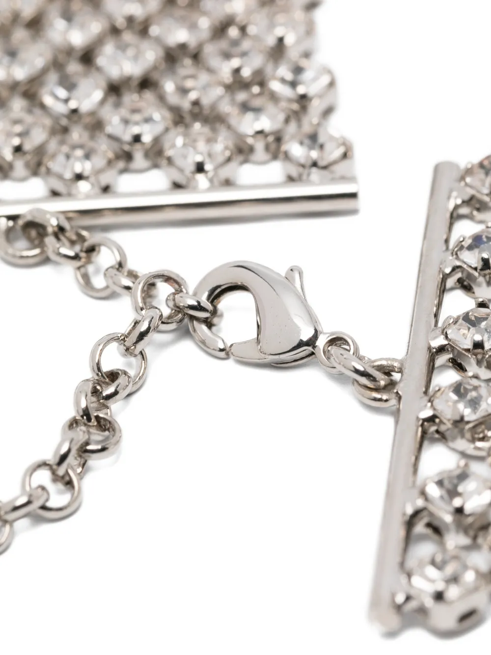 Blumarine Rhinestone Choker In White