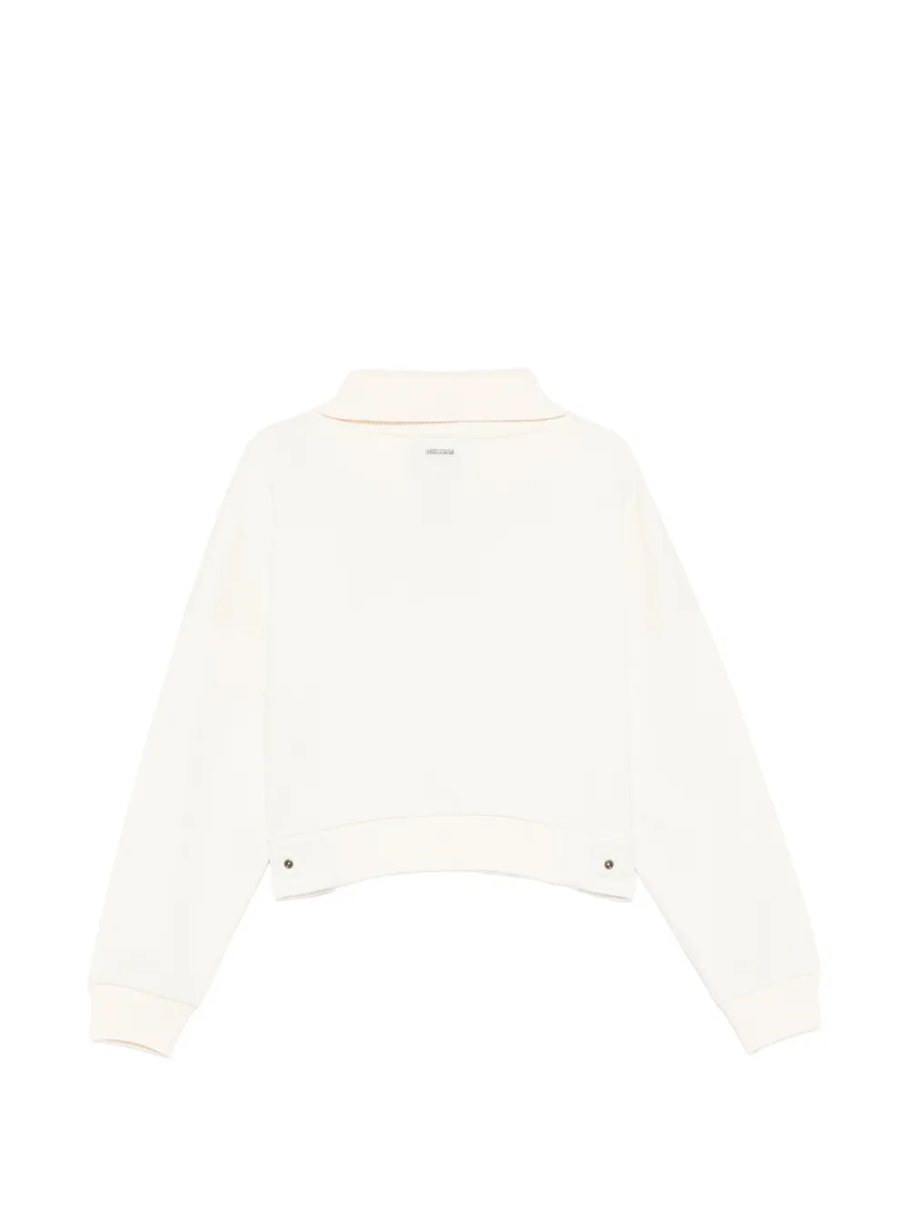 Iceberg Sweater met halve rits Wit