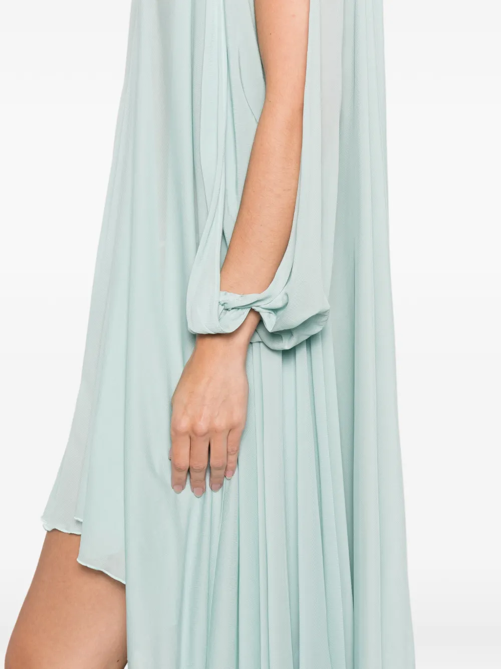 Blumarine Jurk met ruches Blauw