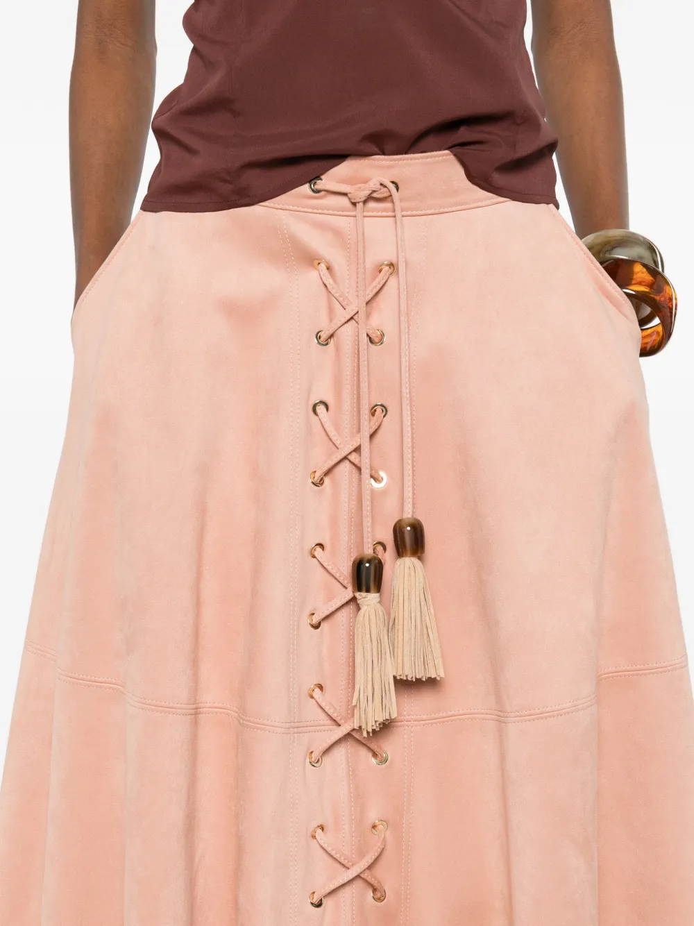 Pink Midi Skirt