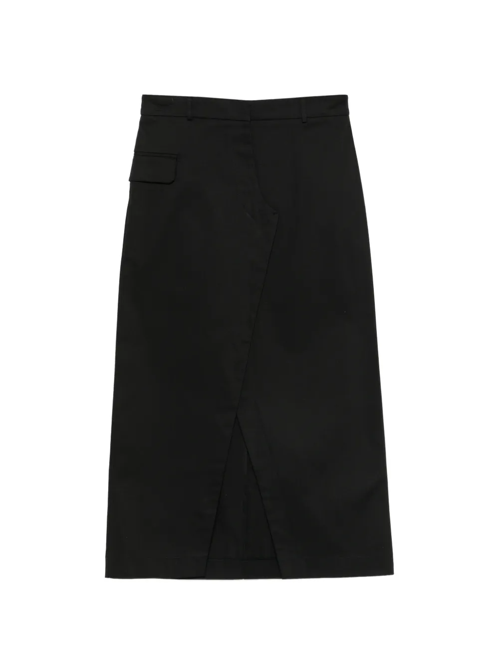 Liviana Conti pocket front-slit midi skirt - Schwarz