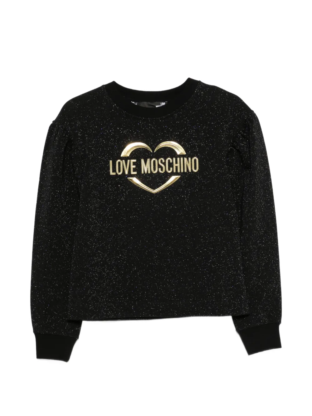 Love Moschino logo-print sweatshirt - Nero