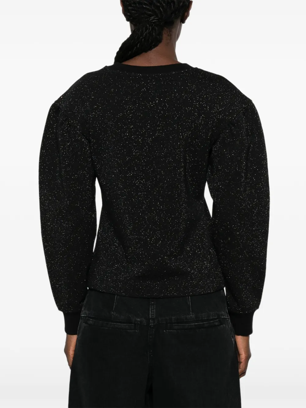 Love Moschino Sweater met logoprint Zwart