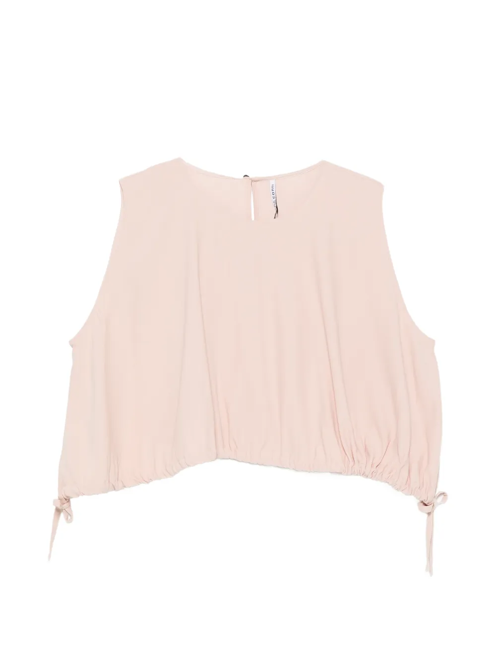 Liviana Conti drawstring-hem sleeveless top - Rosa