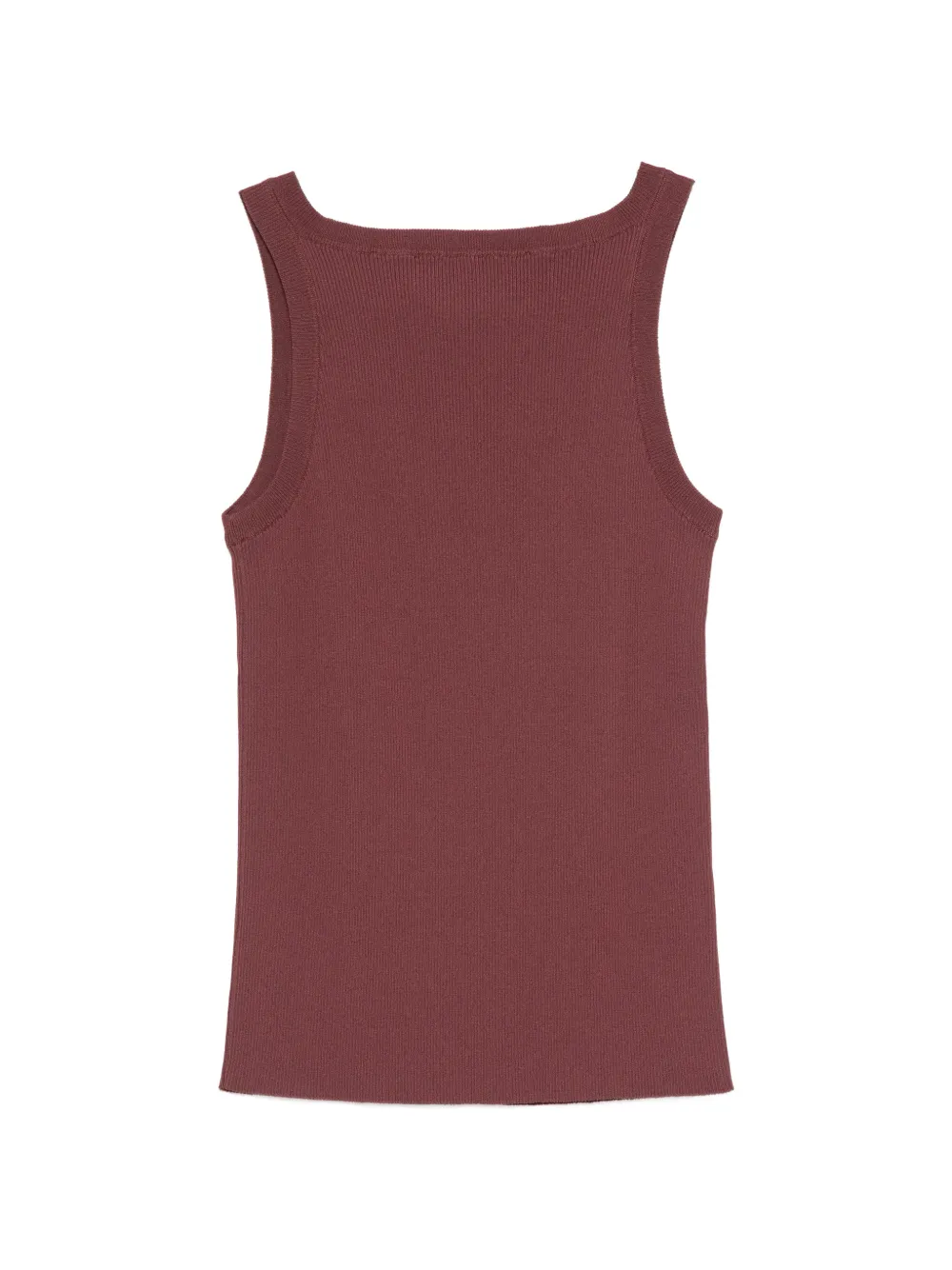 Liviana Conti ribbed-knit top - Rosso