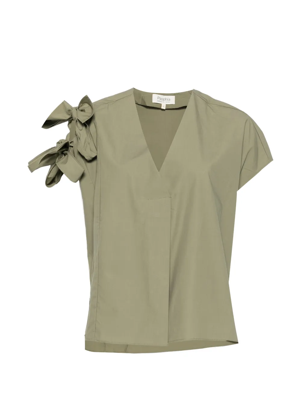 PSOPHIA Top con scollo a V - Verde