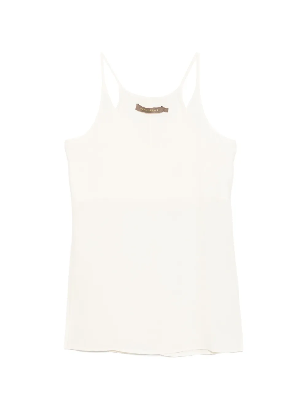 SIMONA CORSELLINI spaghetti-strap V-neck top - Toni neutri