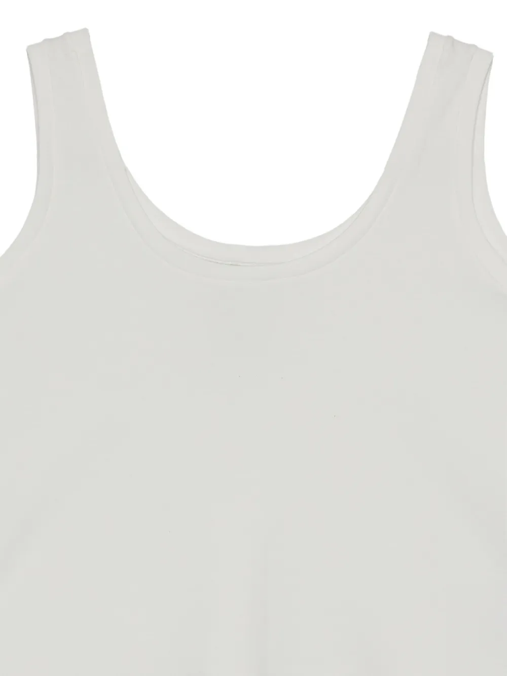 Osklen Mouwloze top met diepe ronde hals Wit