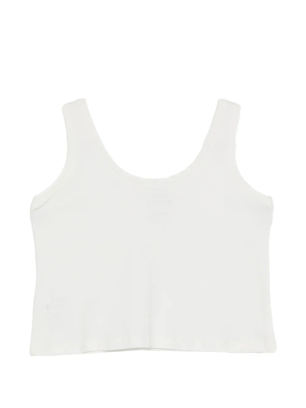 Osklen Mouwloze top met diepe ronde hals Wit