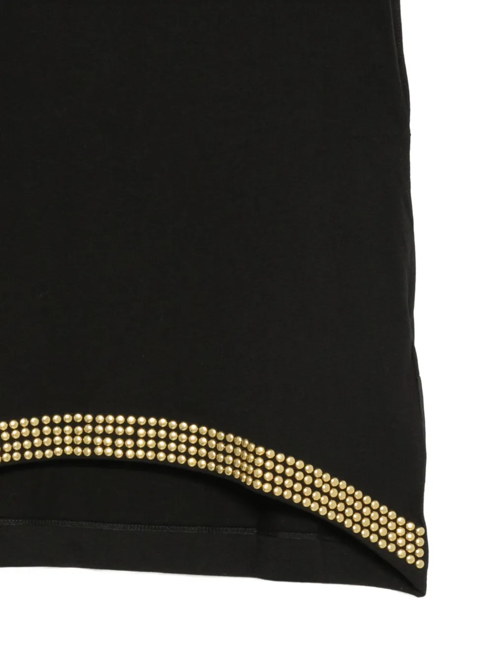 Just Cavalli T-shirt met studs en gewatteerde schouders Zwart