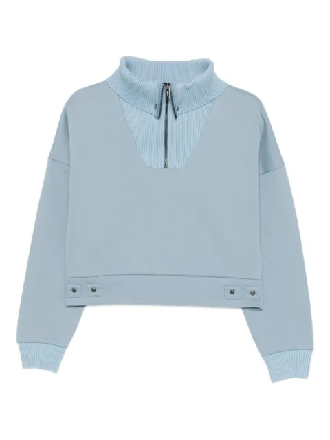 Iceberg zip funnel-neck sweatshirt
