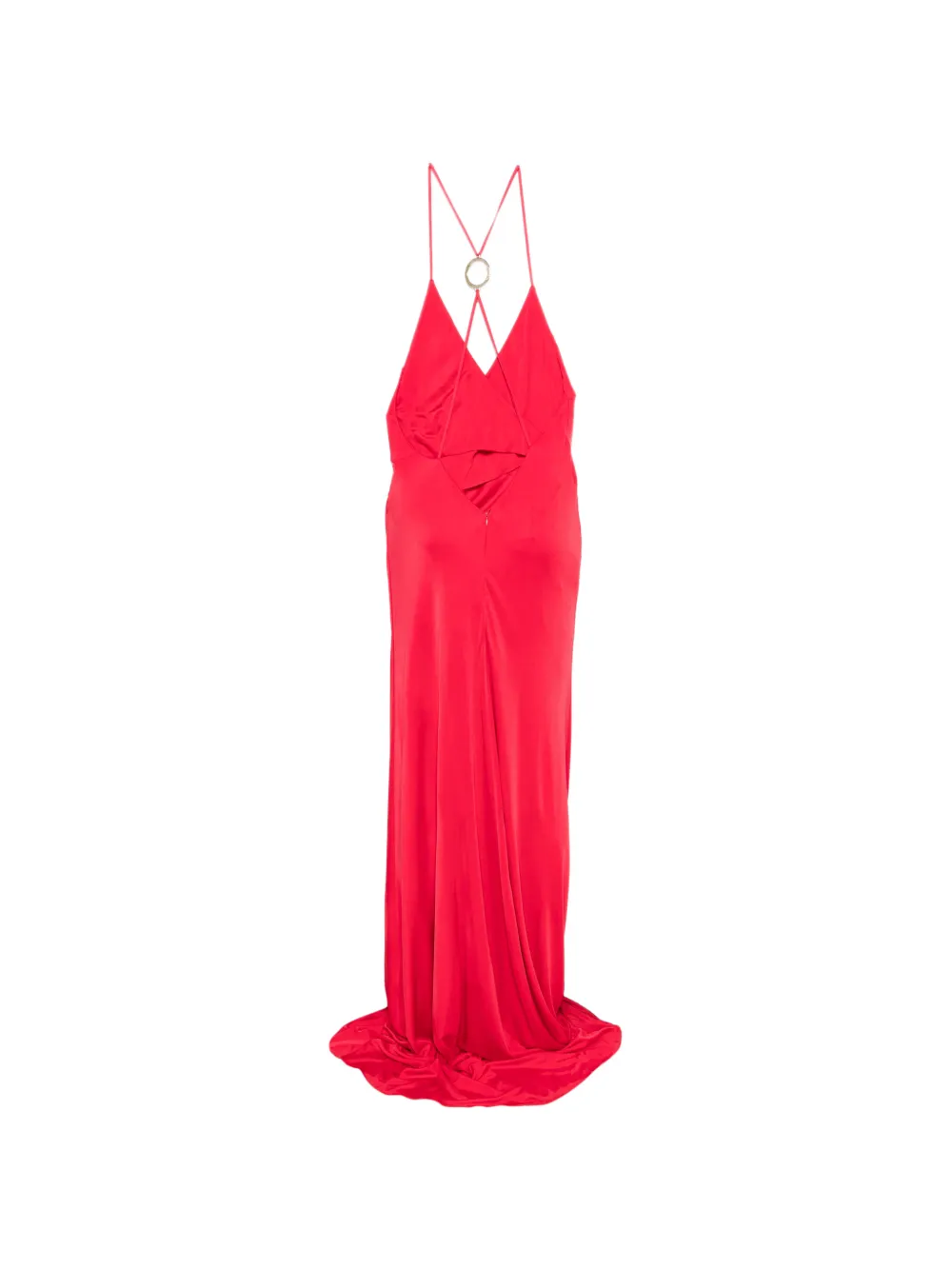  Pinko Vivara V-neck Maxi Dress - Red 