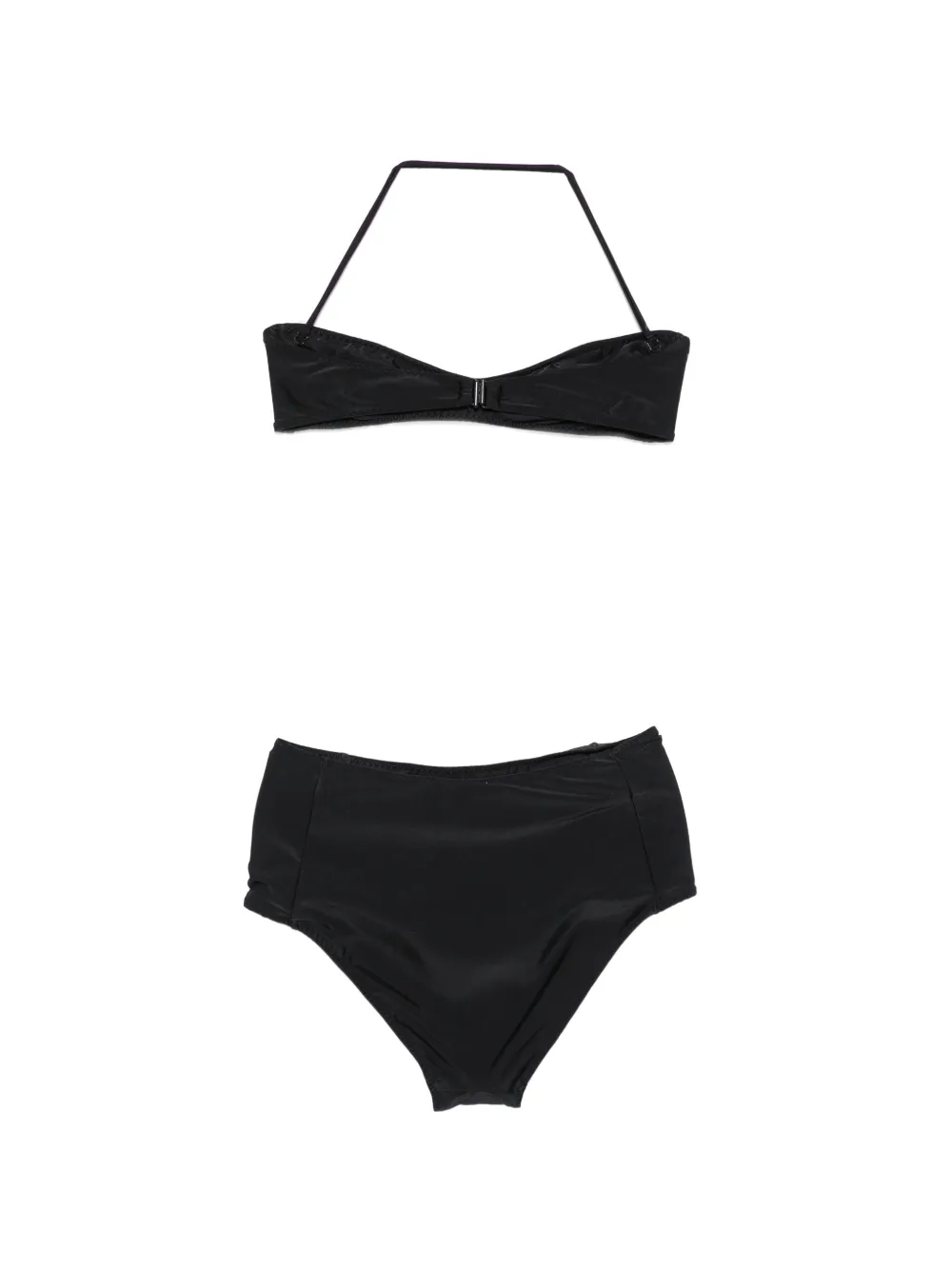 Nº21 cross-over cut-out bikini set - Nero
