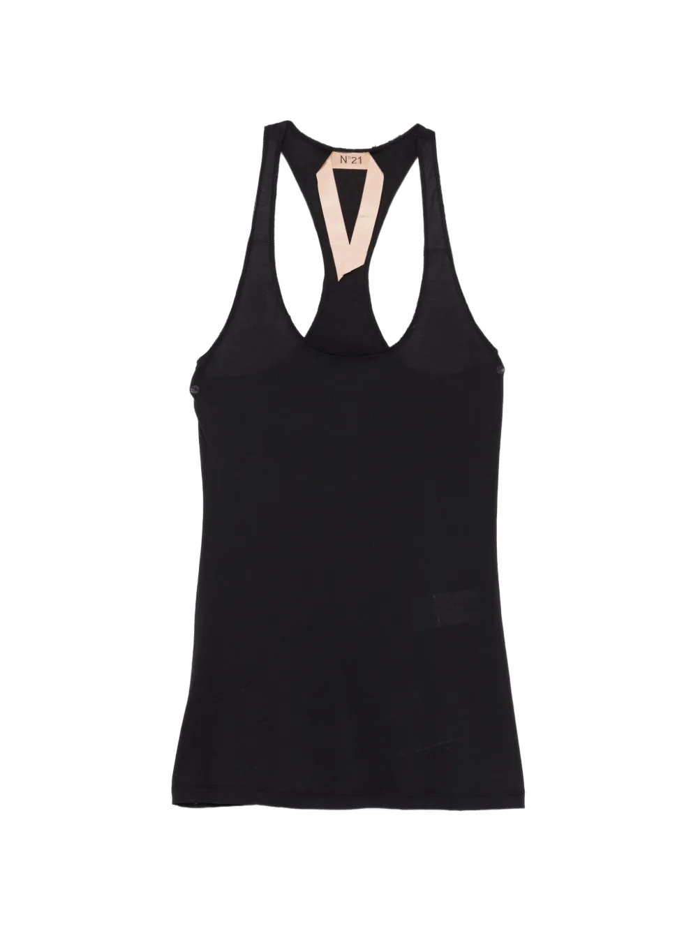 Nº21 Canotta con scollo a V - Nero