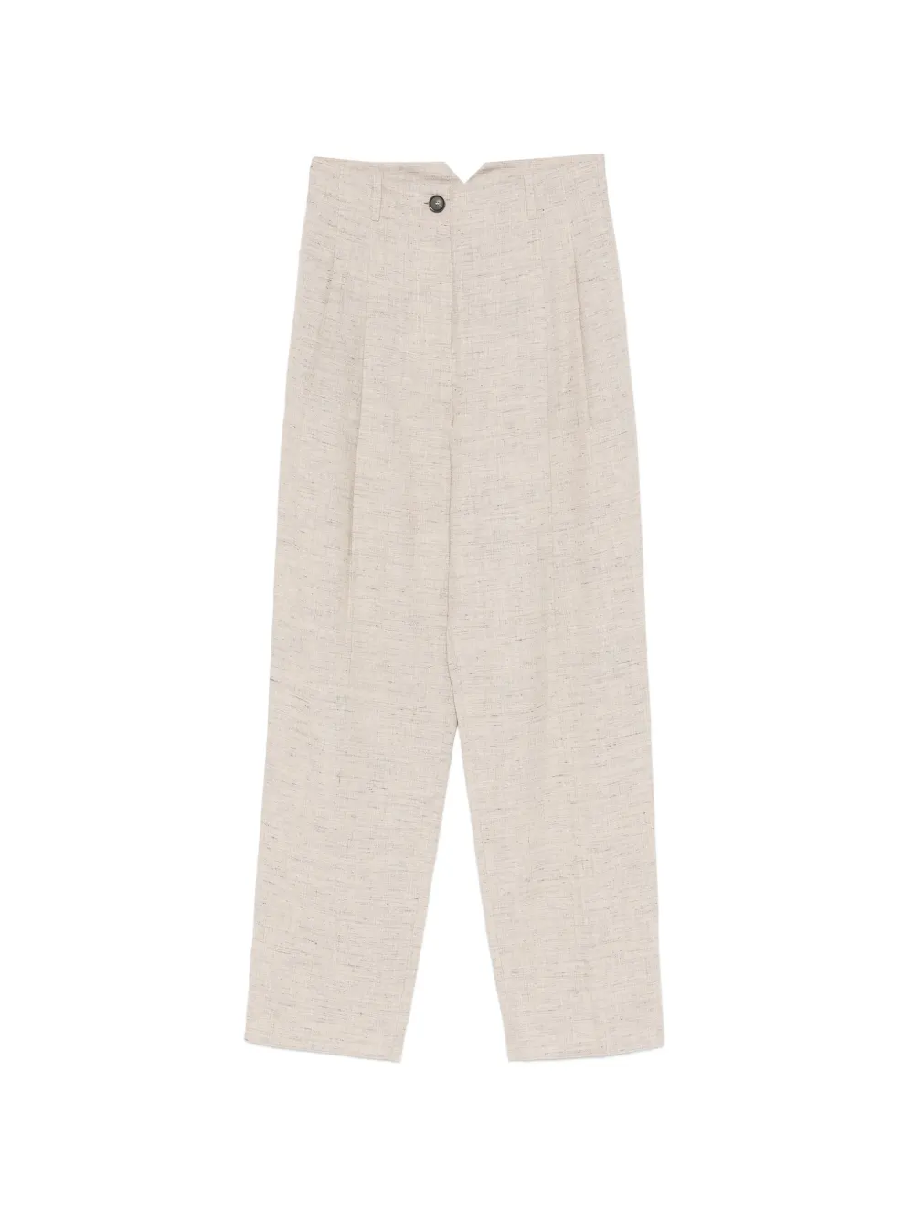 Erika Cavallini buttoned pleated trousers - Toni neutri