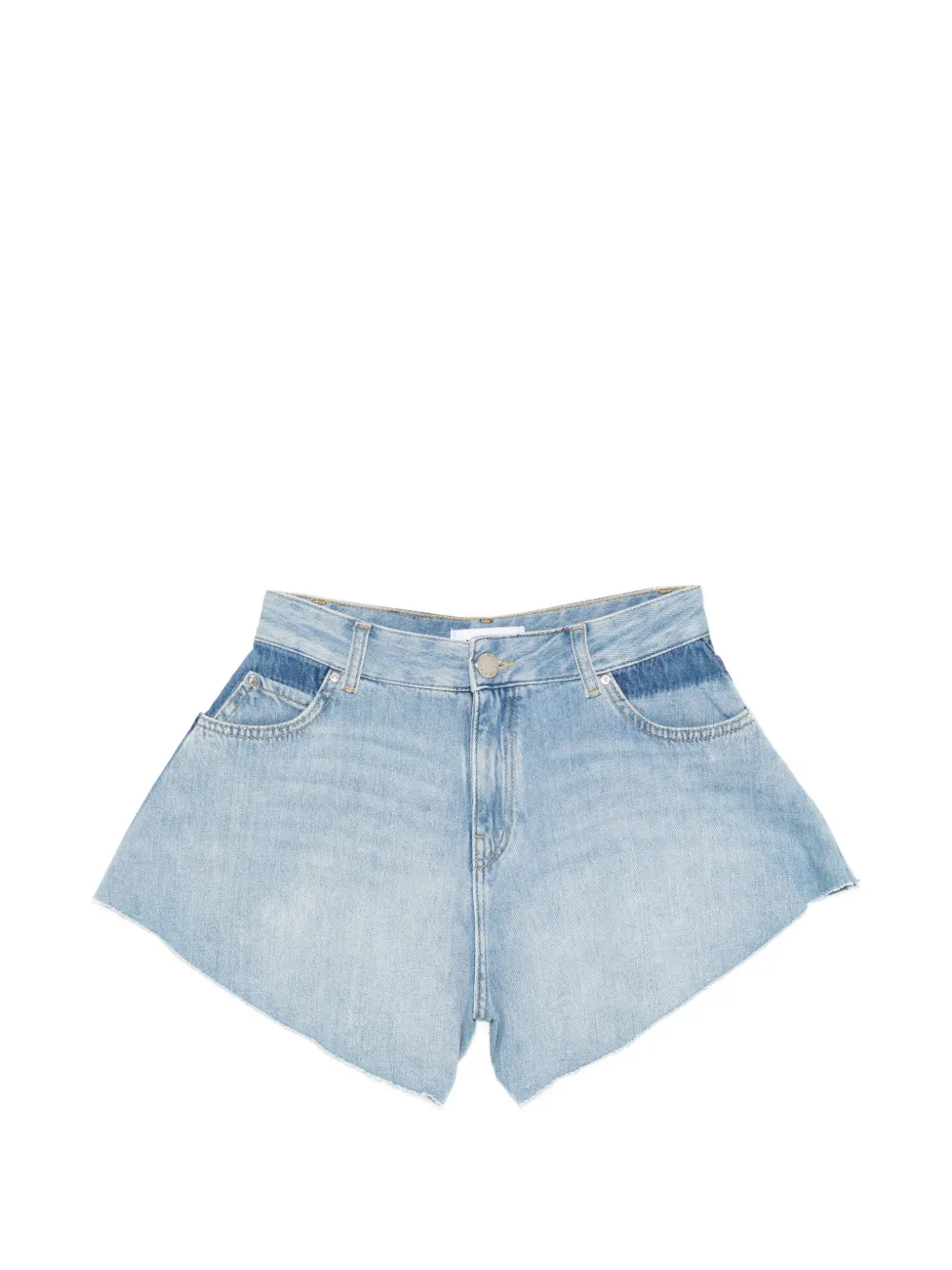 PINKO raw-cut denim shorts - Blu