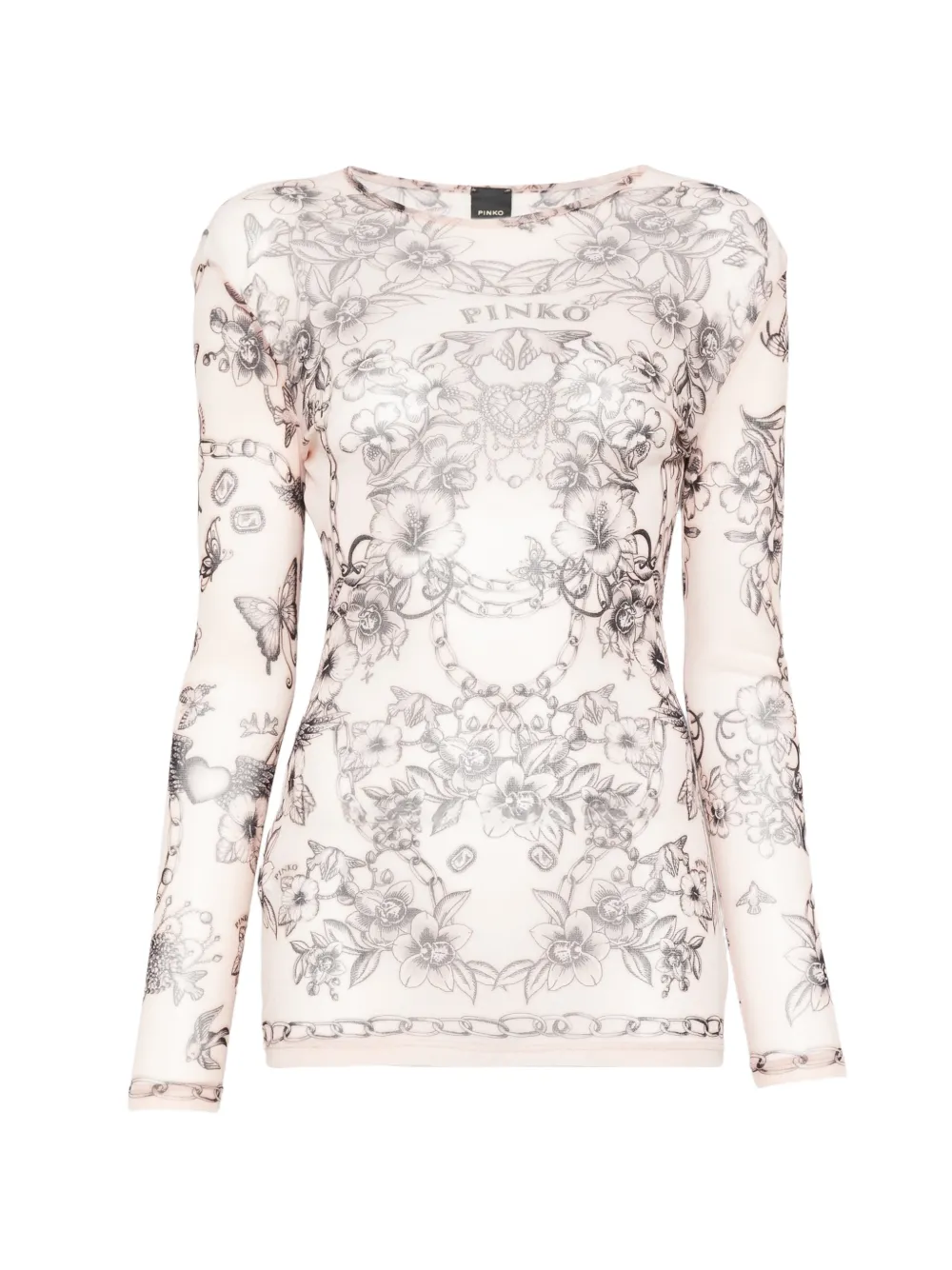 PINKO Magico floral-print top - Rosa