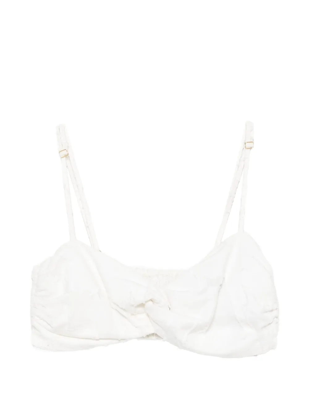 Água de Coco twist-front top - Bianco