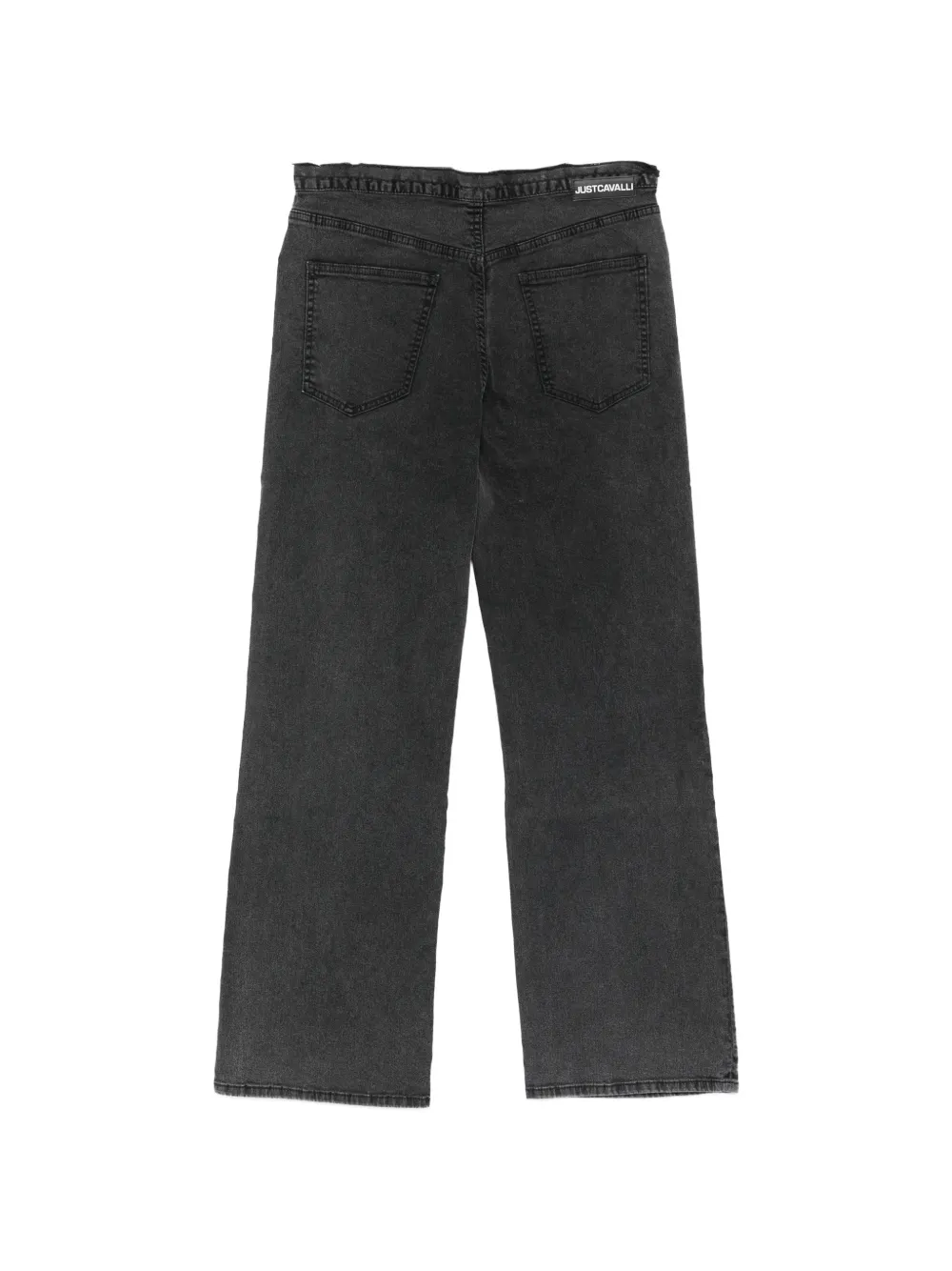 Just Cavalli Jeans met wijde pijpen Zwart
