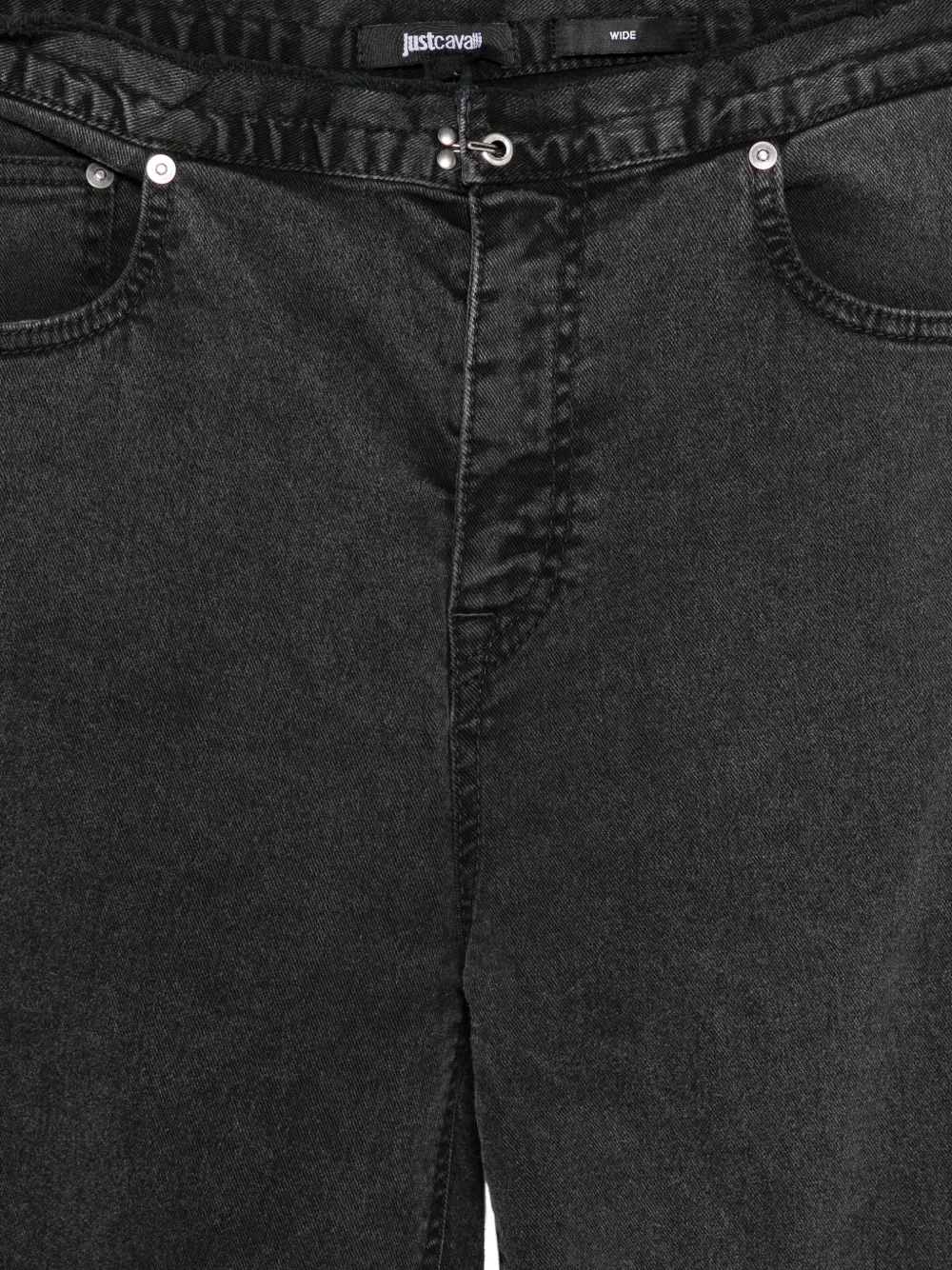 Just Cavalli Jeans met wijde pijpen Zwart