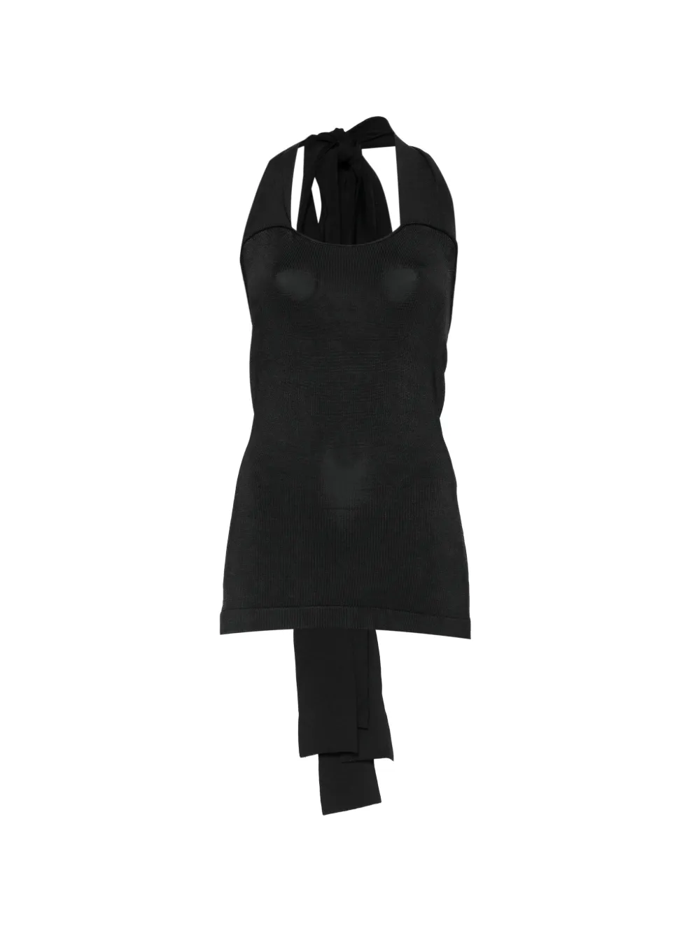 By Malene Birger Mei halterneck tie-fastening top - Schwarz