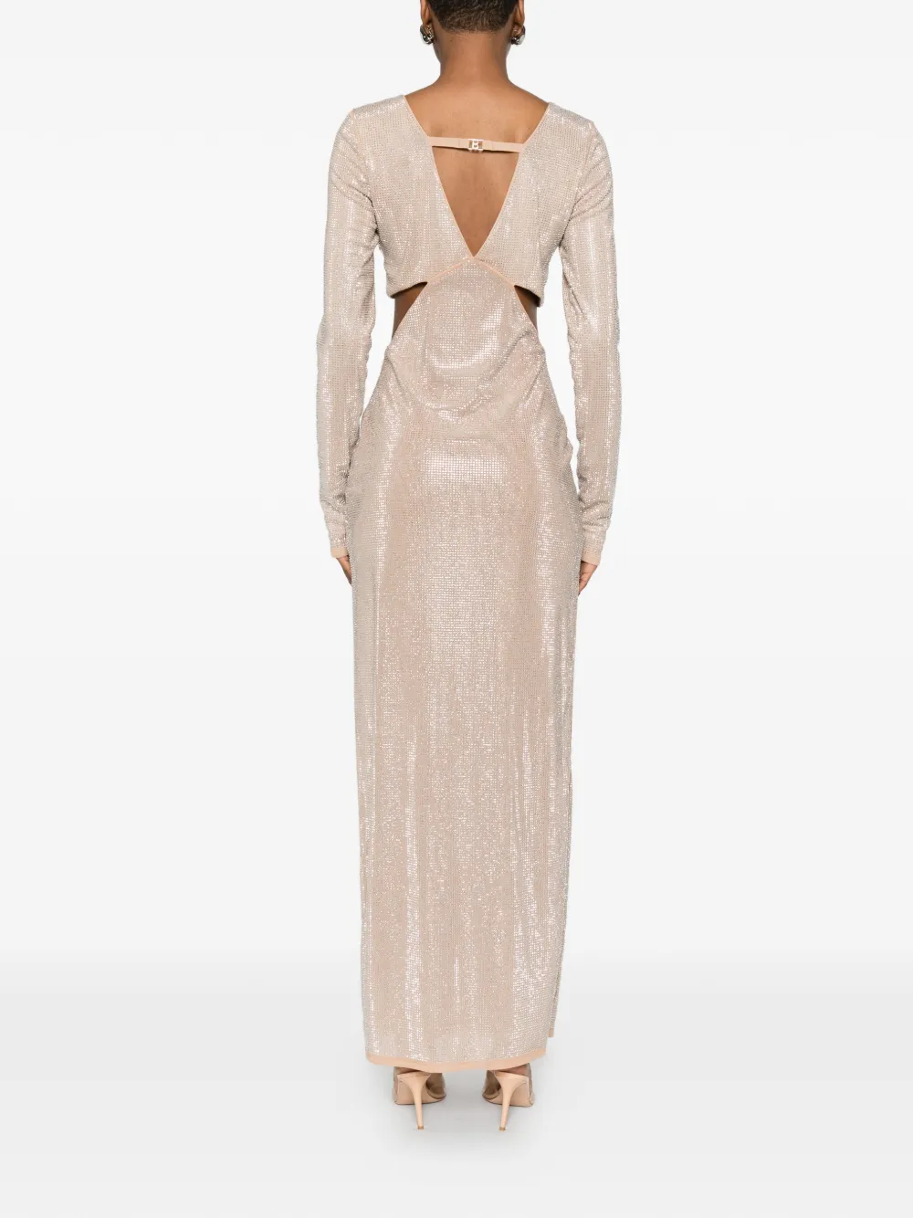 Cut-Out V-Neck Maxi Dress