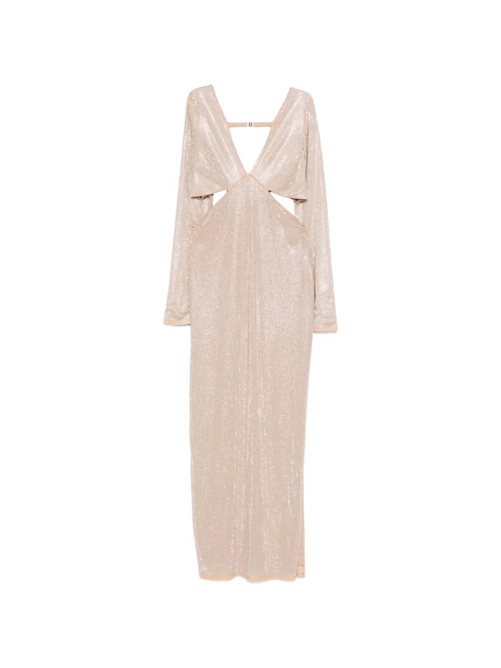 Blugirl cut-out V-neck maxi dress - Nude