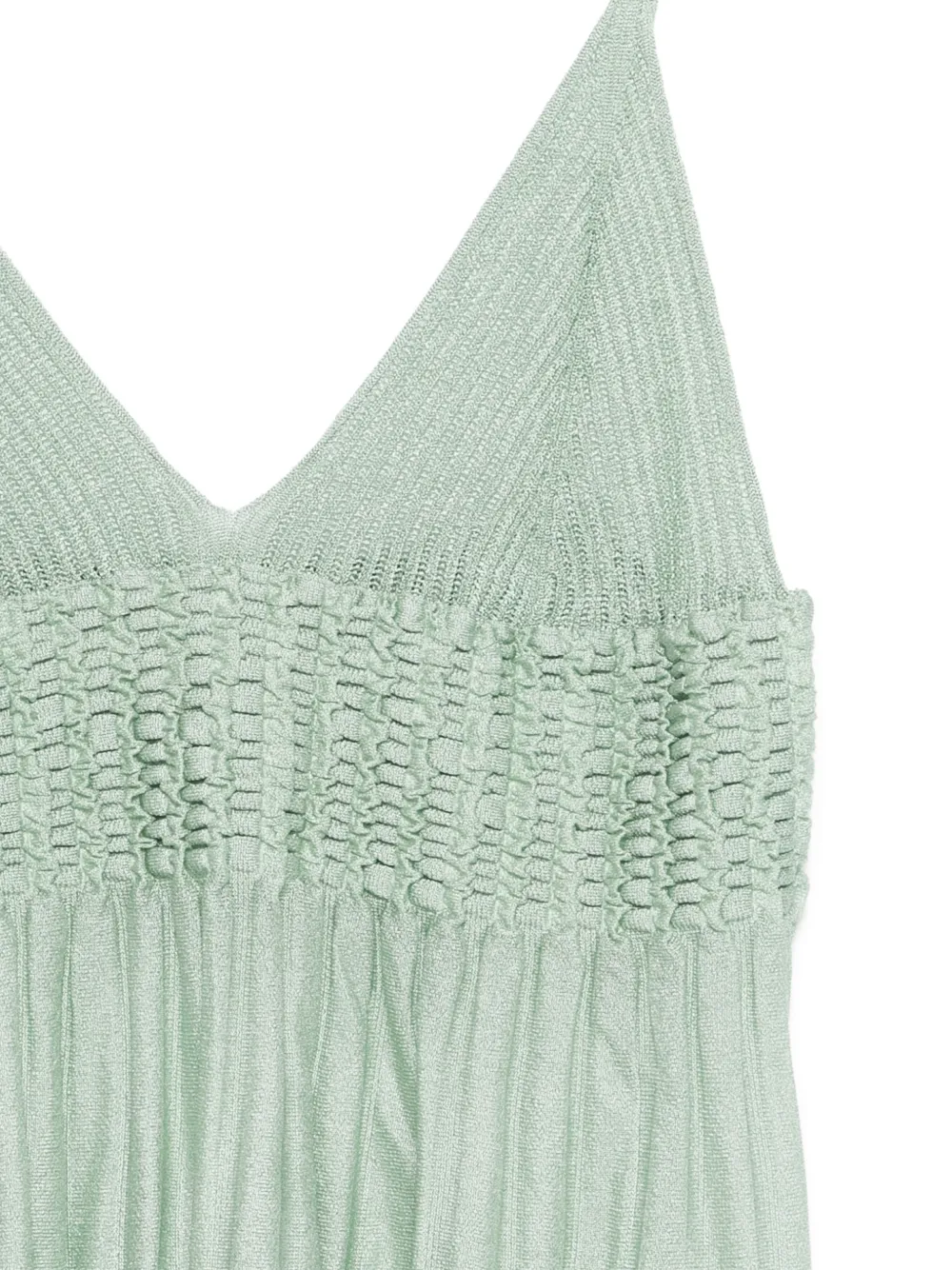  Circus Hotel Pleated Top - Green 