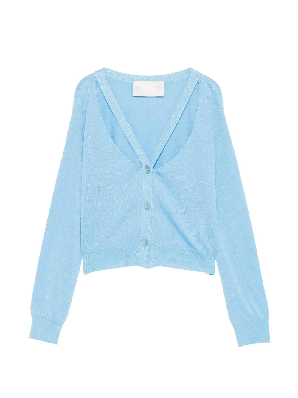Circus Hotel cut-out buttoned cardigan - Blu