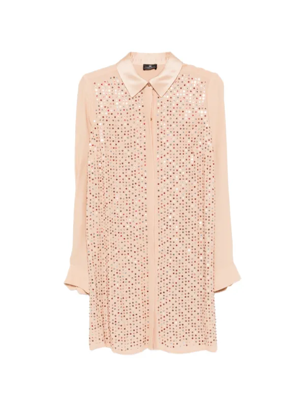elisabetta franchi shirt dress Ruffled Shirt Dress