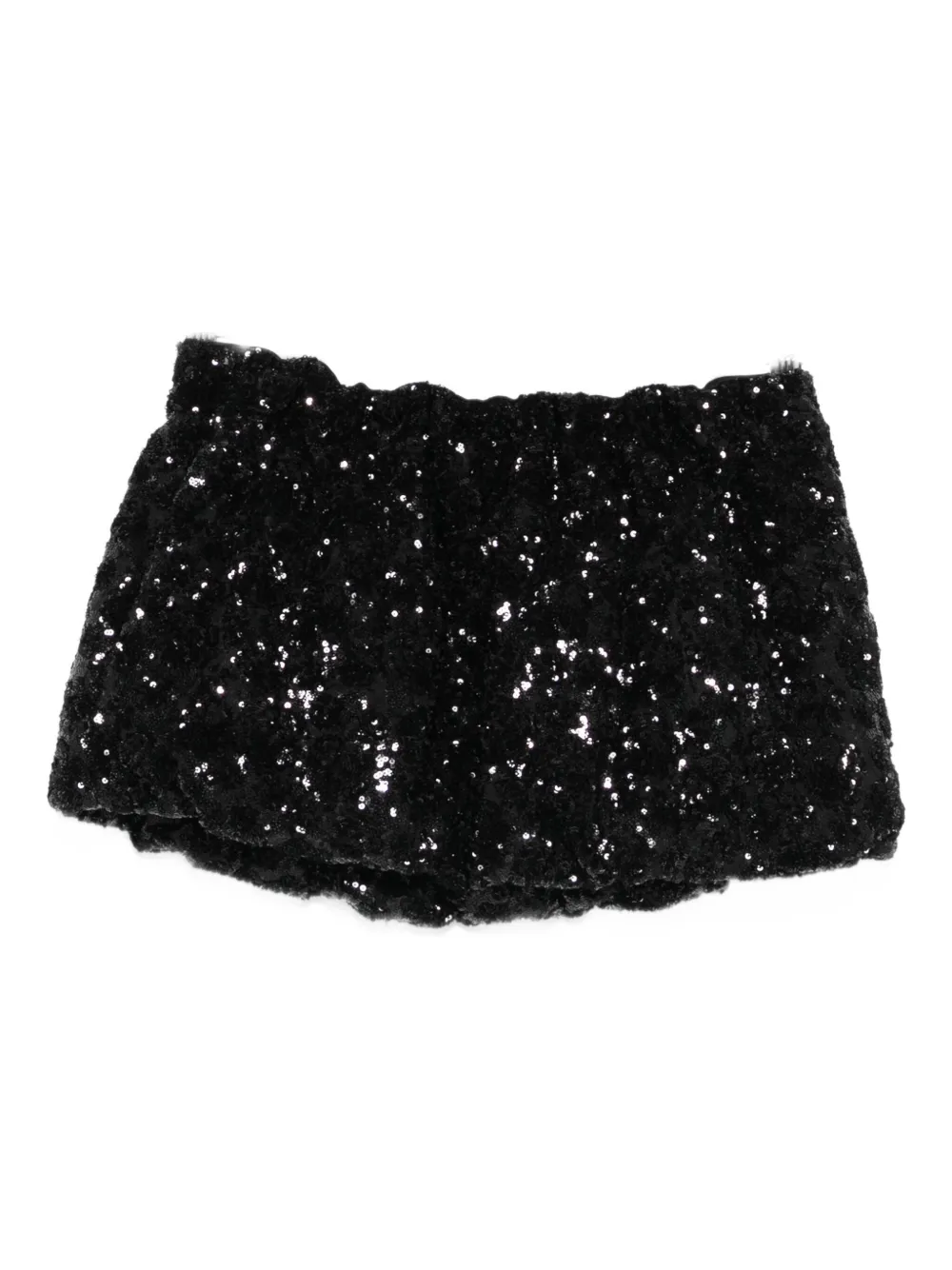N°21 Sequin Mini Skirt In Black