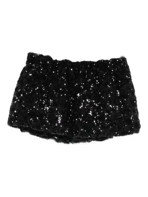 Nº21 sequin mini skirt
