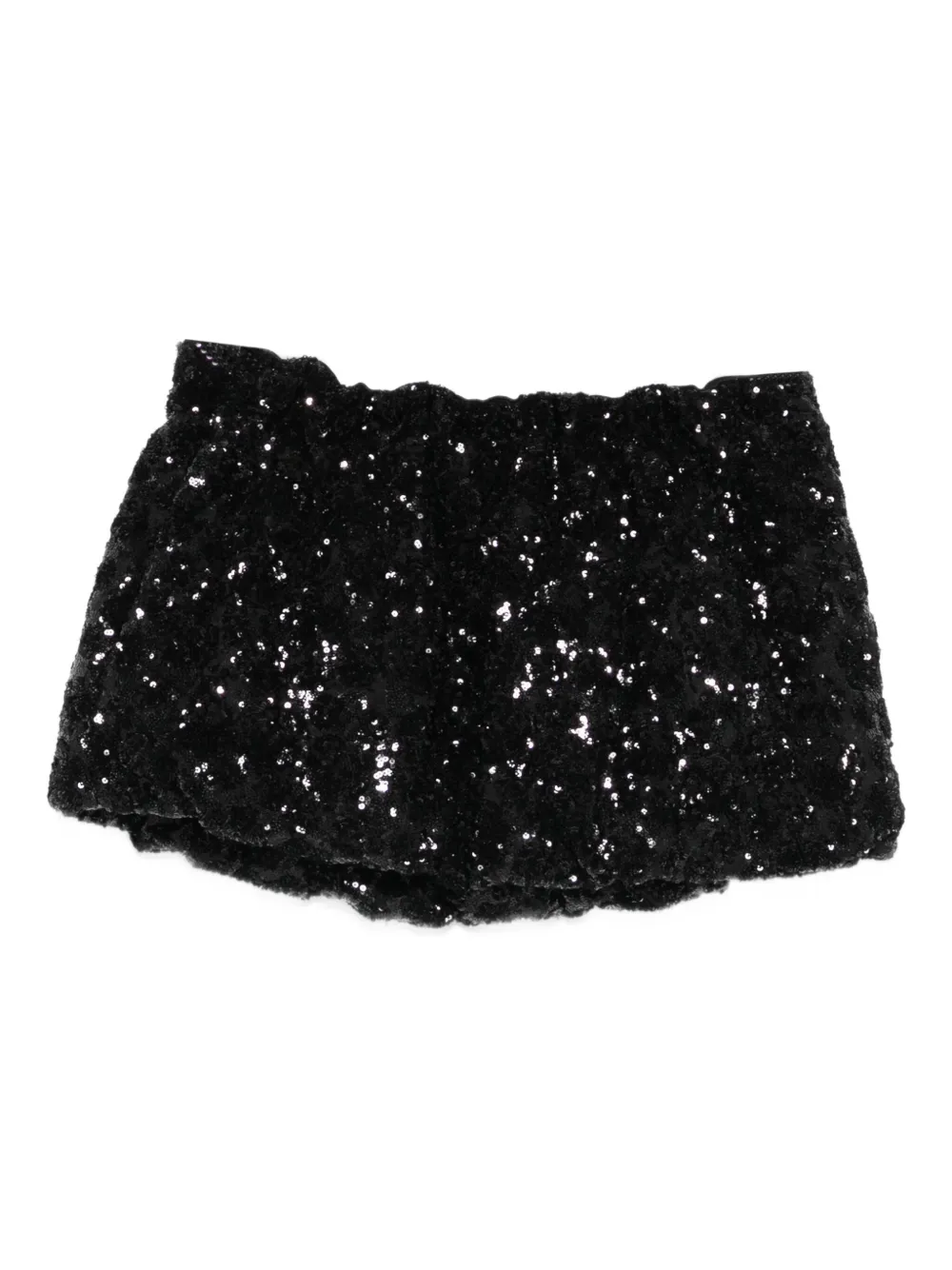 Nº21 sequin mini skirt | Black | Image 1