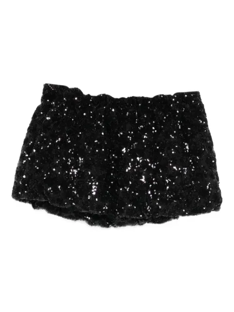 Nº21 sequin mini skirt