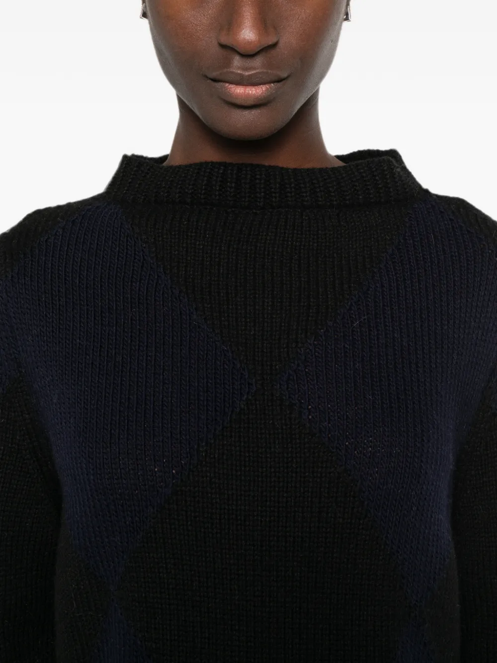 Liviana Conti Trui met geribbelde afwerking Zwart