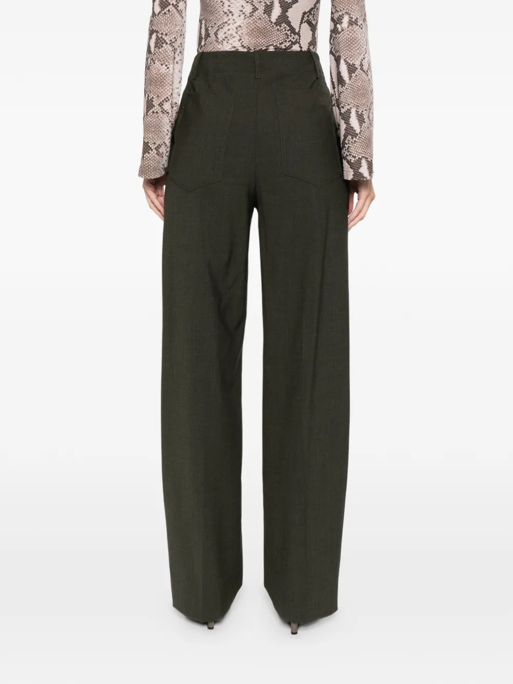 Circus Hotel Embellished Trousers In Black