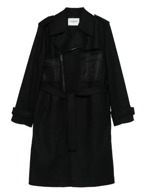 Iceberg zip belted coat