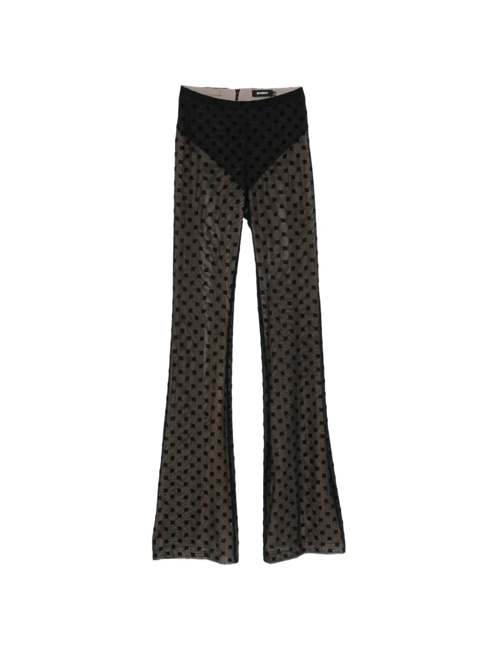 MISBHV logo-pattern trousers - Nero