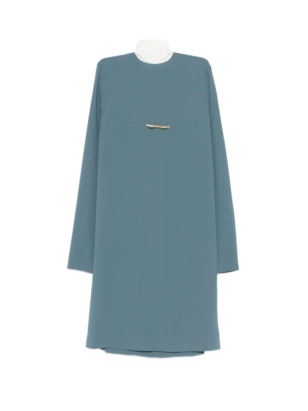 Nº21 bow-appliqué midi dress - Blu