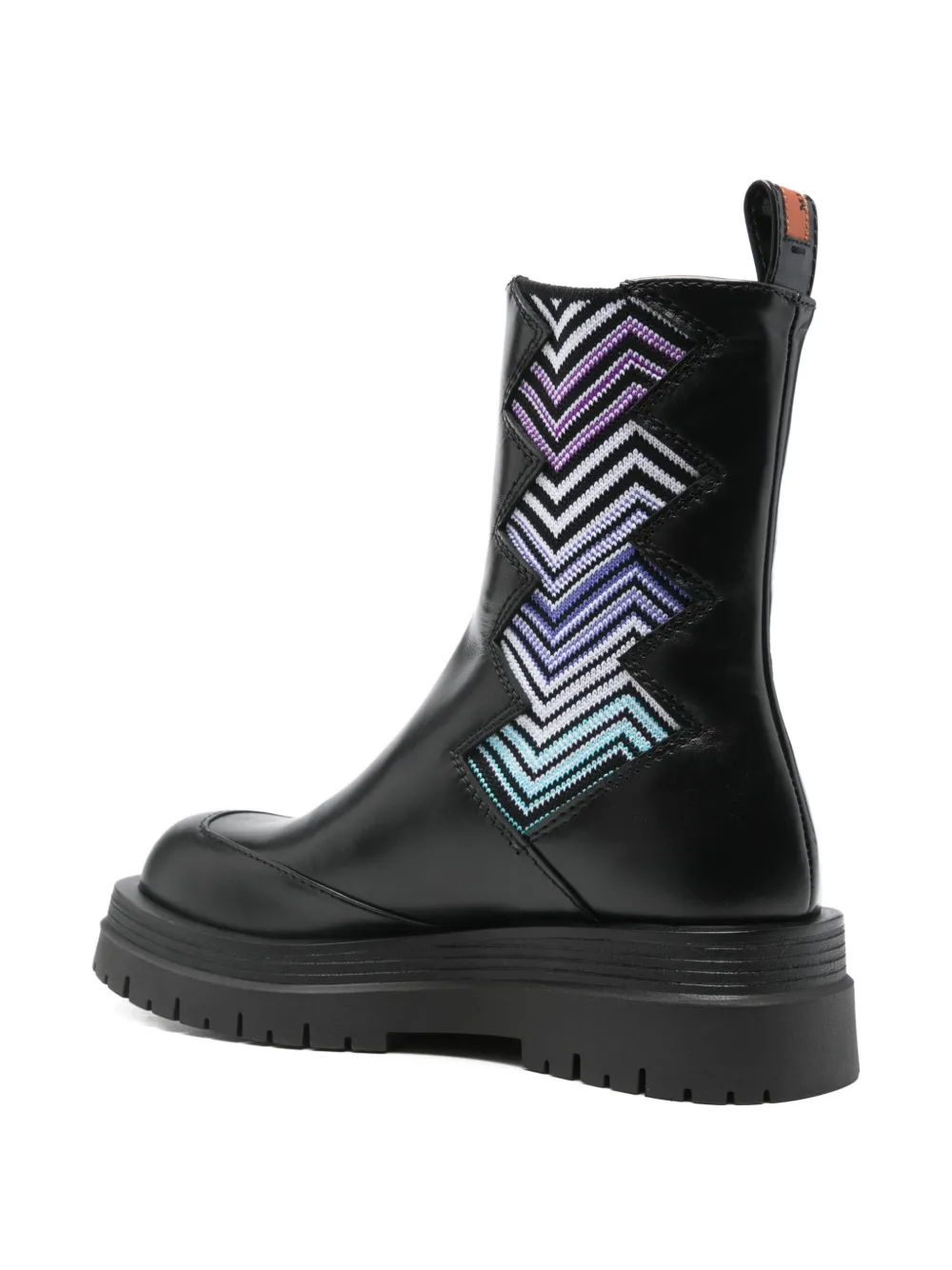 Missoni 50mm Zigzag Chelsea Boots In Black