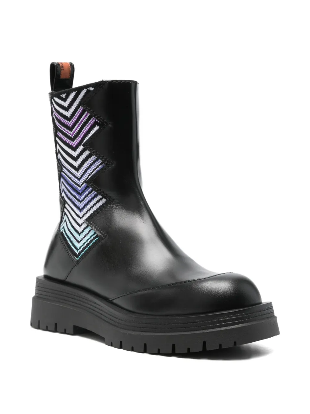 Missoni 50mm Zigzag Chelsea Boots In Black