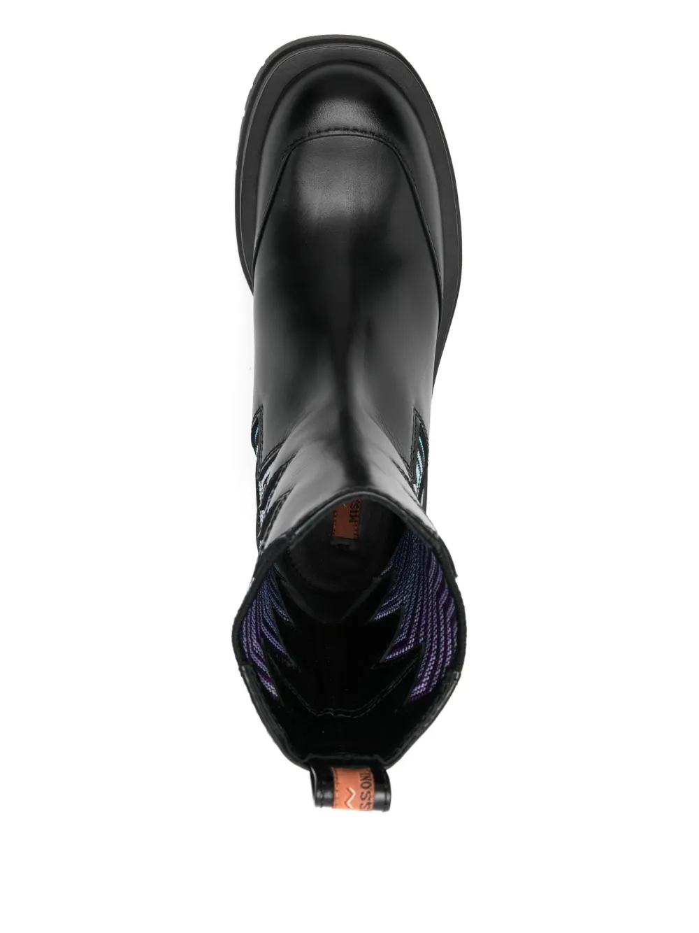 Missoni 50mm Zigzag Chelsea Boots In Black