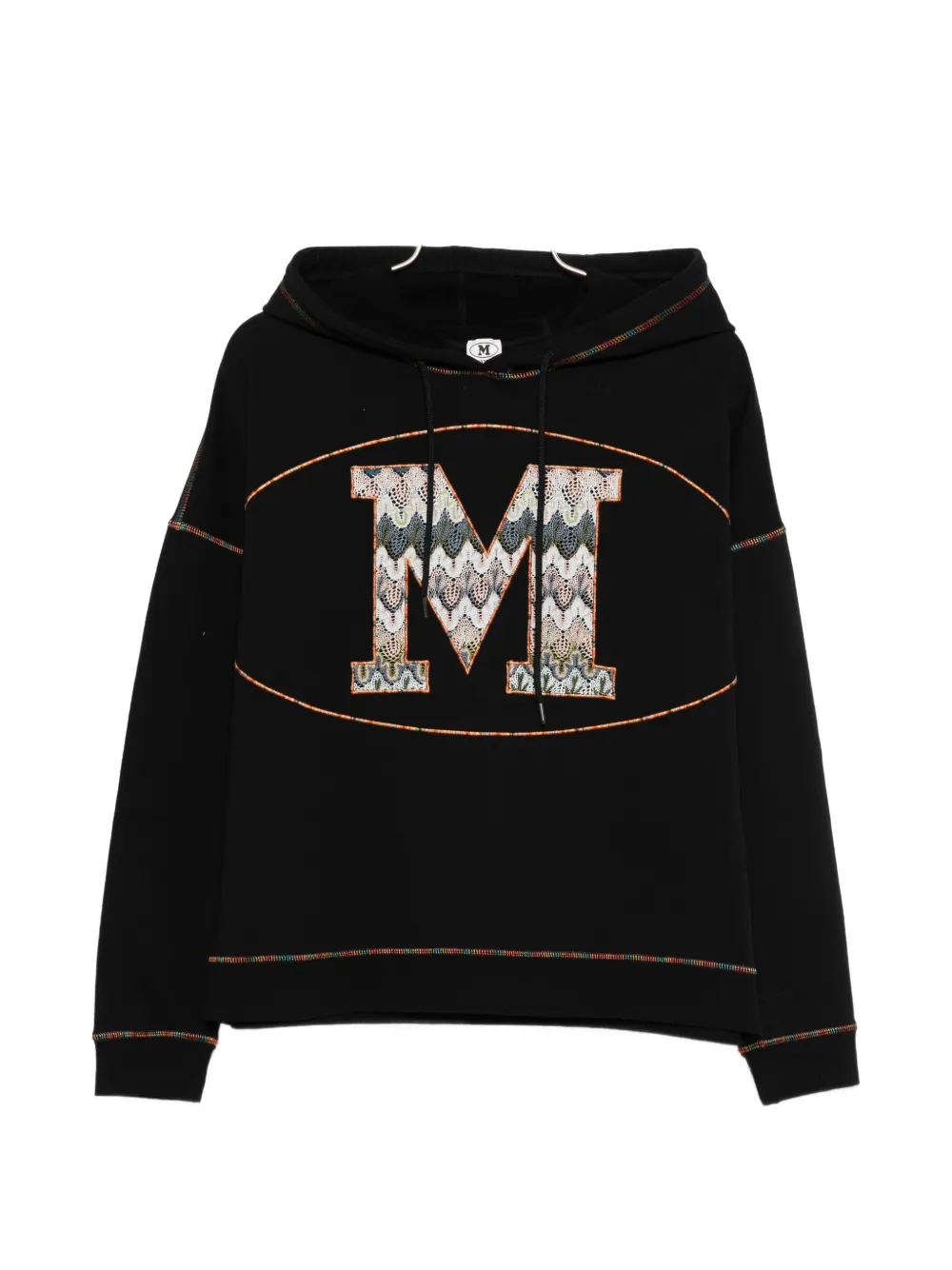 Missoni logo-embroidery hoodie - Nero