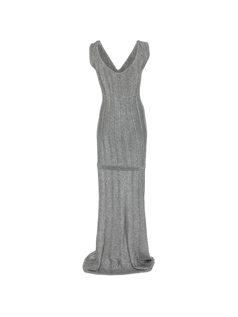 V-Neck Openwork Dress