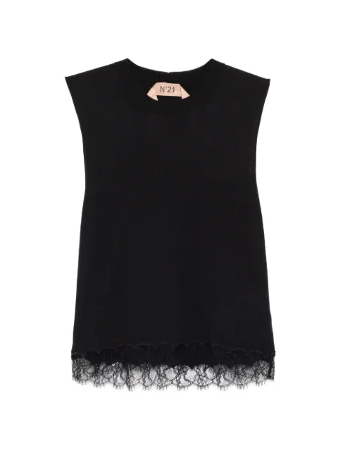 Nº21 lace knitted top