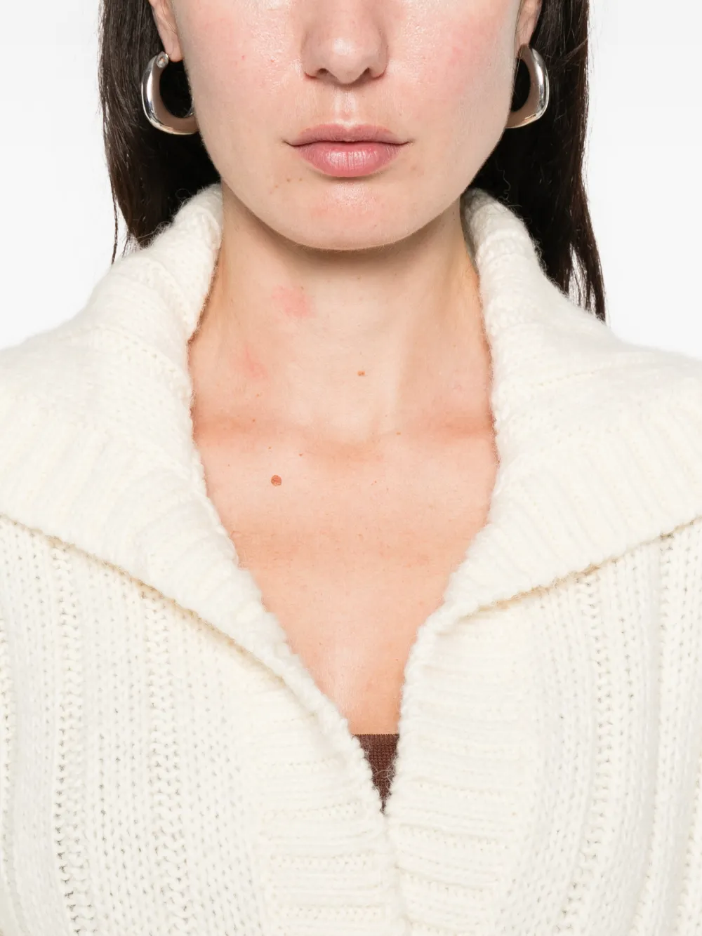 Iceberg Cable-knit Sweater In Neutral