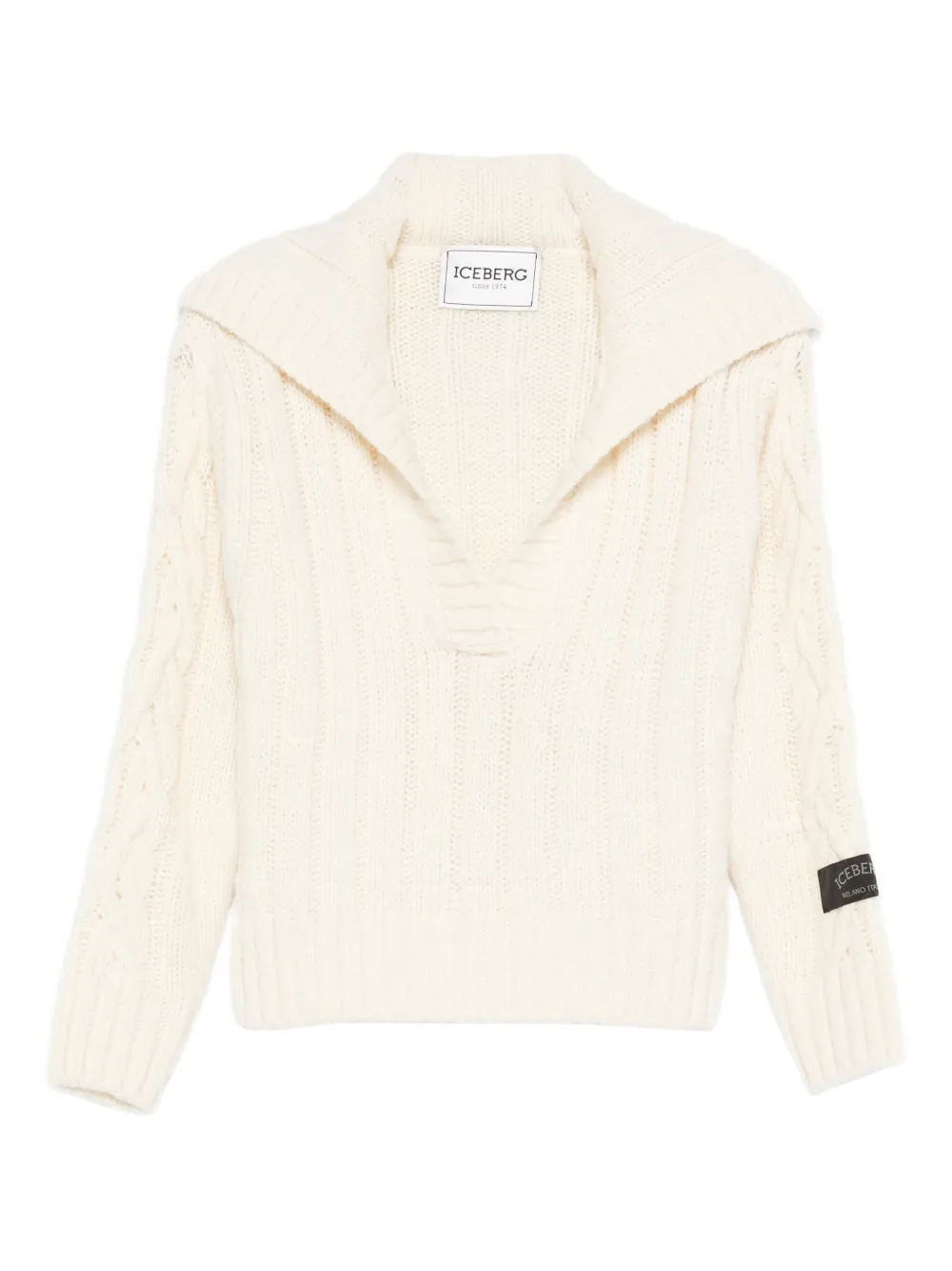 Iceberg Kabelgebreide trui Beige