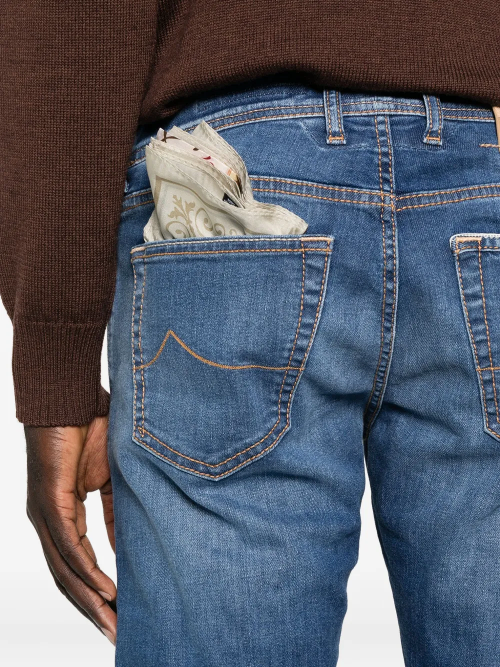 Jacob Cohën Jeans met vijf zakken Blauw