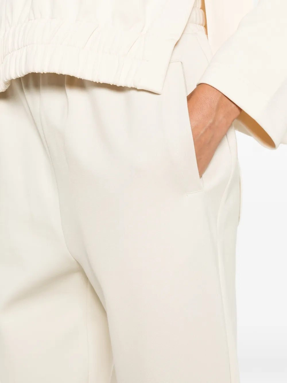 PSOPHIA Trainingsshorts met elastische trekkoordtaille Beige